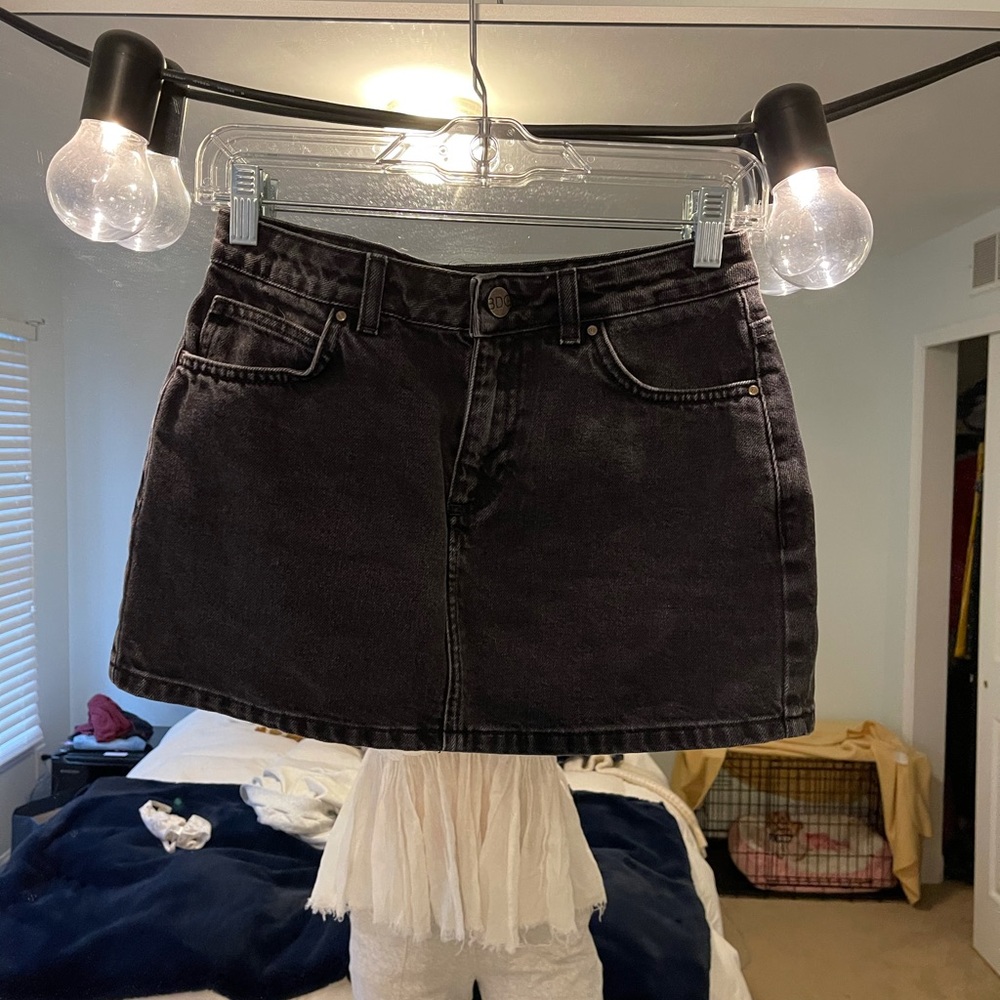Urban Outfitters BDG black denim mini skirt